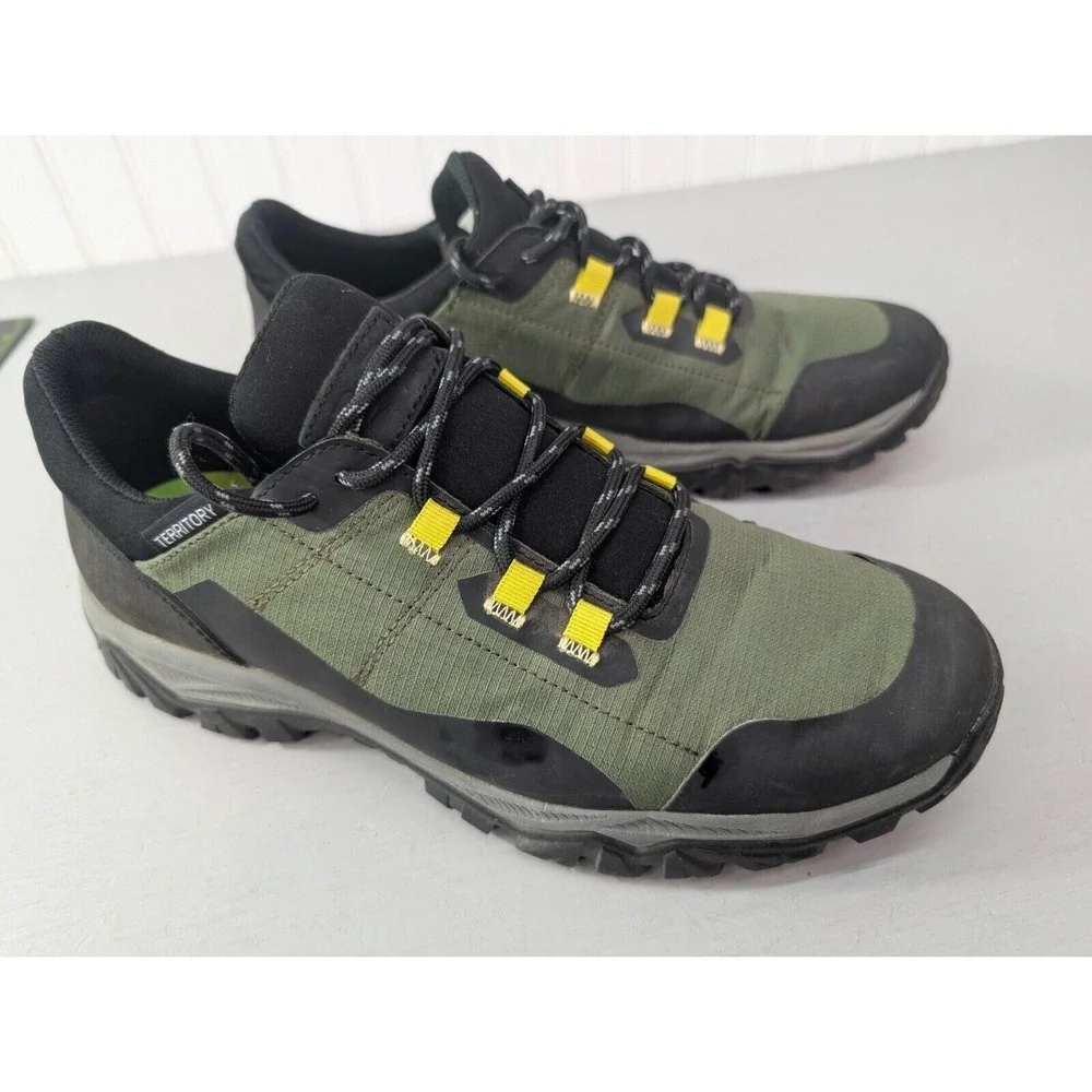 Territory Rainier Sneaker Ripstop Leather‎ Round Toe Low Top Lace Up Sz 10.5